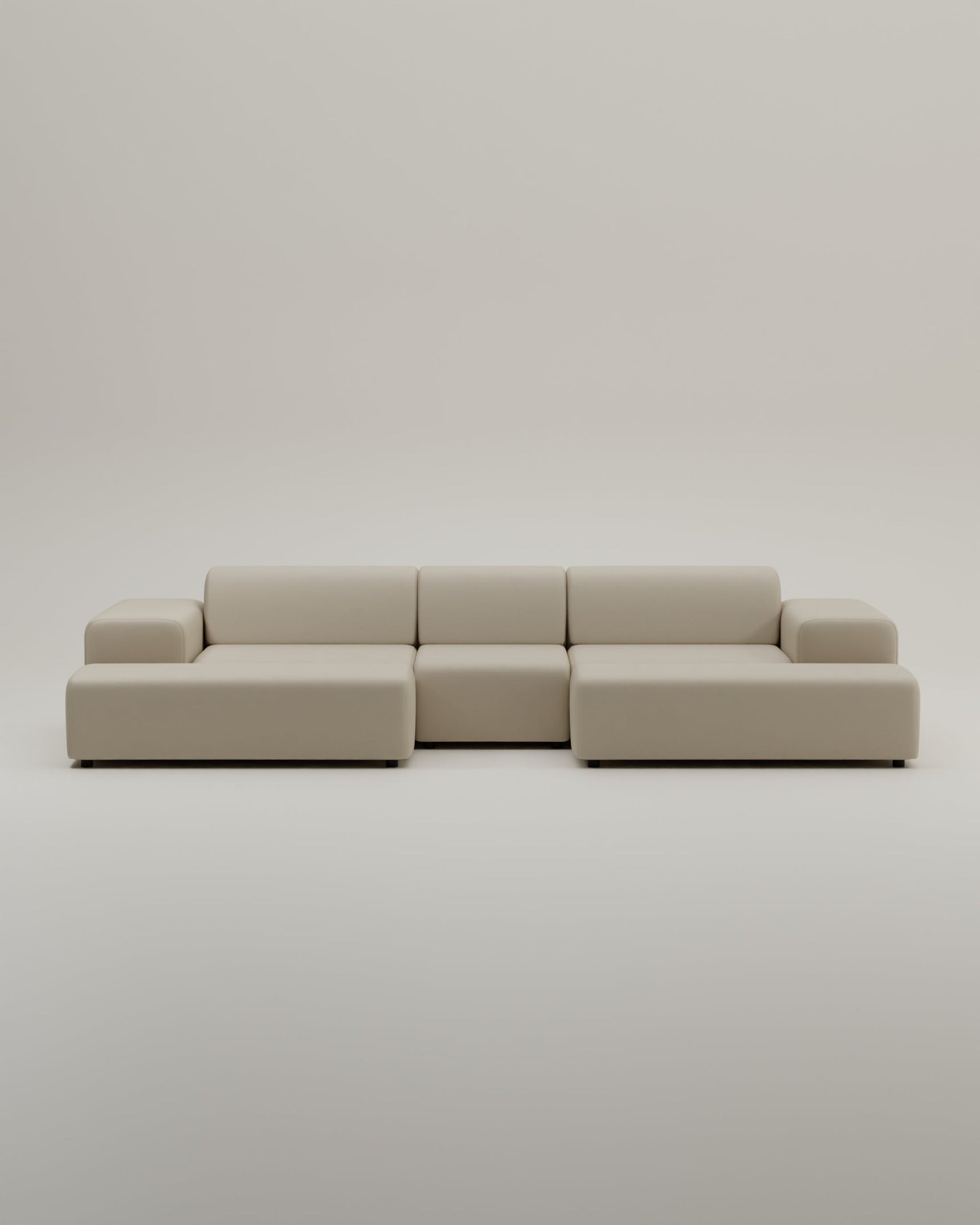 U-shaped Nina modular sofa / lounge with bed function