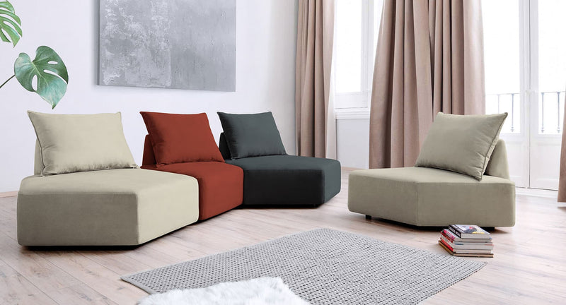 Divano componibile Katrina con funzione letto - tessuto Nova