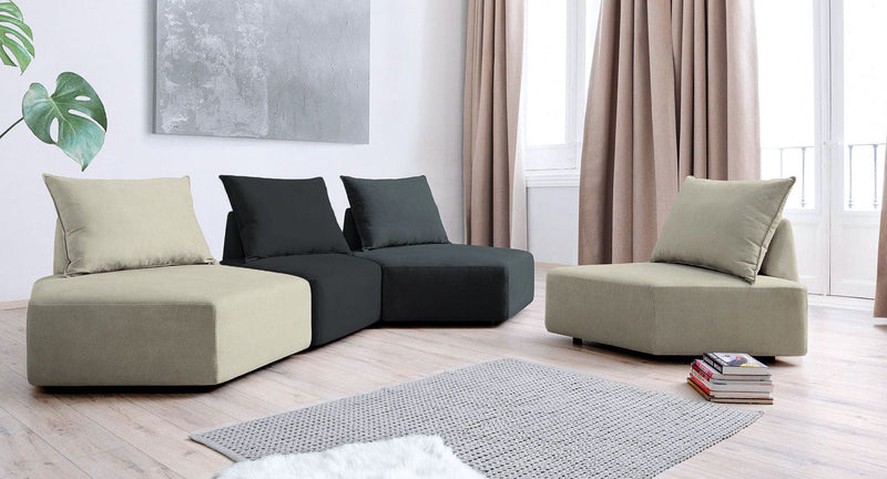 Divano componibile Katrina con funzione letto - tessuto Nova