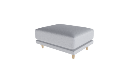 Donna Ottoman Velare Mittel-Grau / Füsse: 17cm Dunkel - Individuell GüntherM.