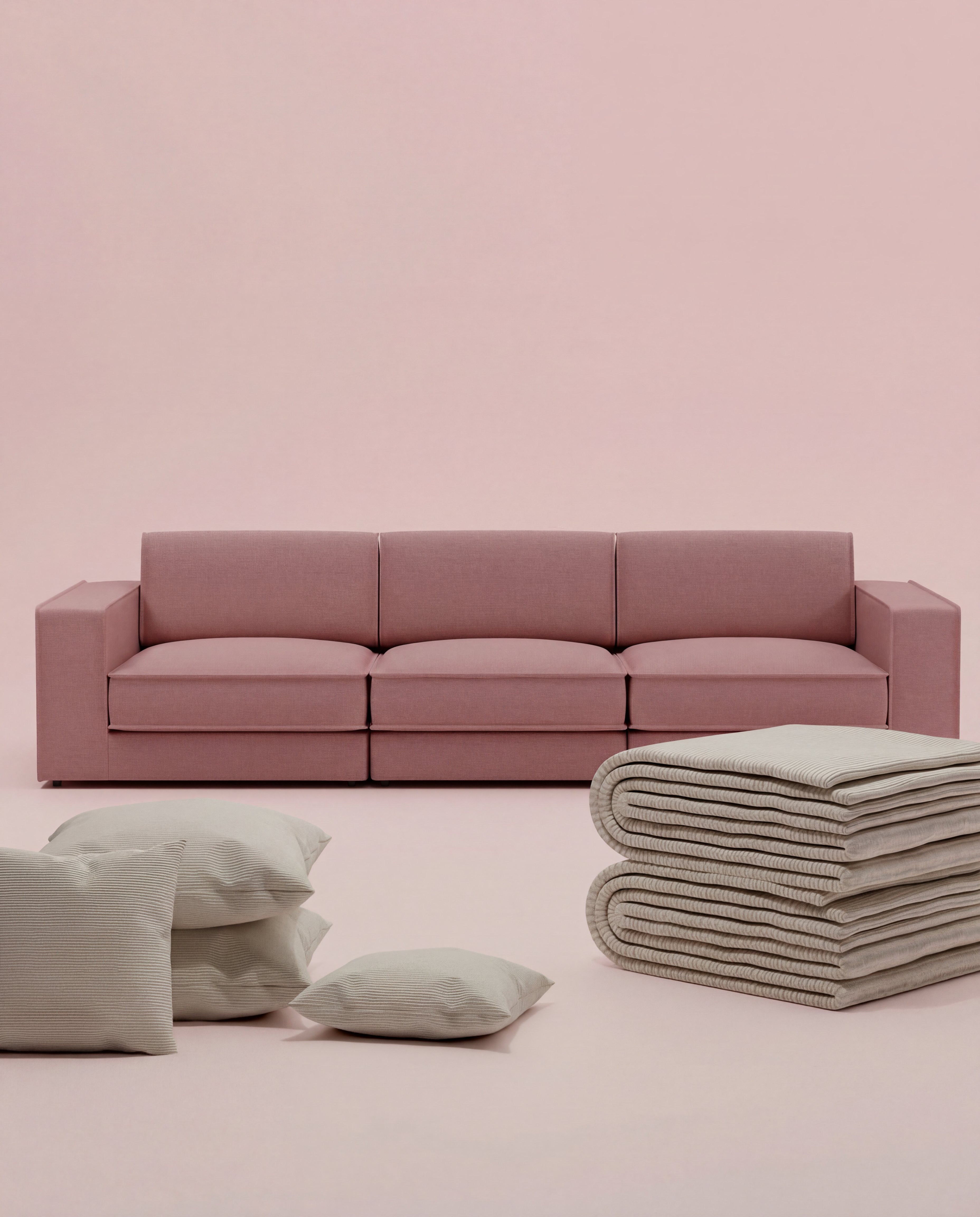 3 in 1 Divano modulare Terra 3 posti con funzione letto