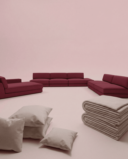 3 in 1 set Divano modulare Terra a forma di U con funzione letto