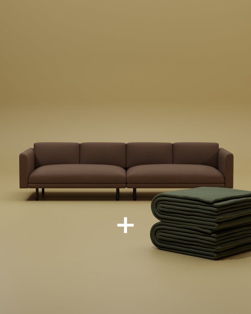 Divano modulare Aera 3 posti 2 in 1 Set