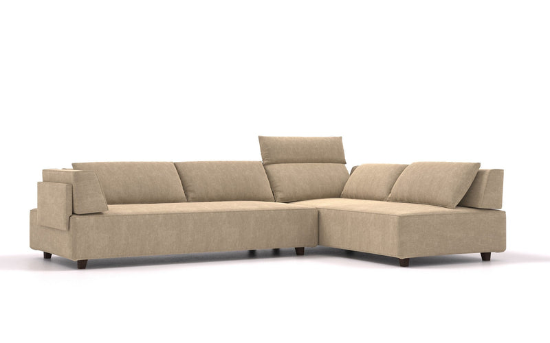 Divano modulare Louis L con funzione letto