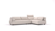Divano modulare Louis L con funzione letto - tessuto Nova