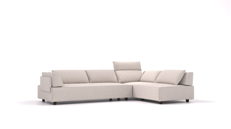 Divano modulare Louis L con funzione letto - tessuto Nova