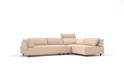 Divano modulare Louis L con funzione letto - tessuto Nova