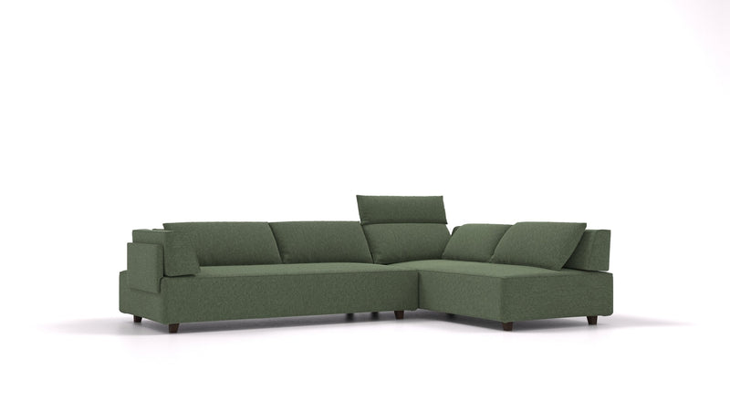 Divano modulare Louis L con funzione letto - tessuto Nova