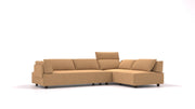 Divano modulare Louis L con funzione letto - tessuto Nova