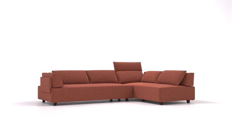 Divano modulare Louis L con funzione letto - tessuto Nova