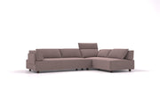 Divano modulare Louis L con funzione letto - tessuto Nova