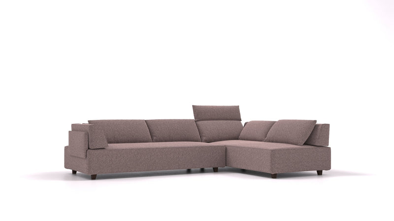 Divano modulare Louis L con funzione letto - tessuto Nova