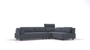 Divano modulare Louis L con funzione letto - tessuto Nova