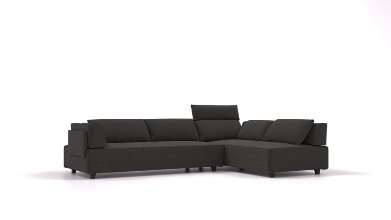Divano modulare Louis L con funzione letto - tessuto Nova