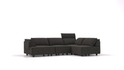 Divano modulare Louis M con funzione letto - tessuto Nova