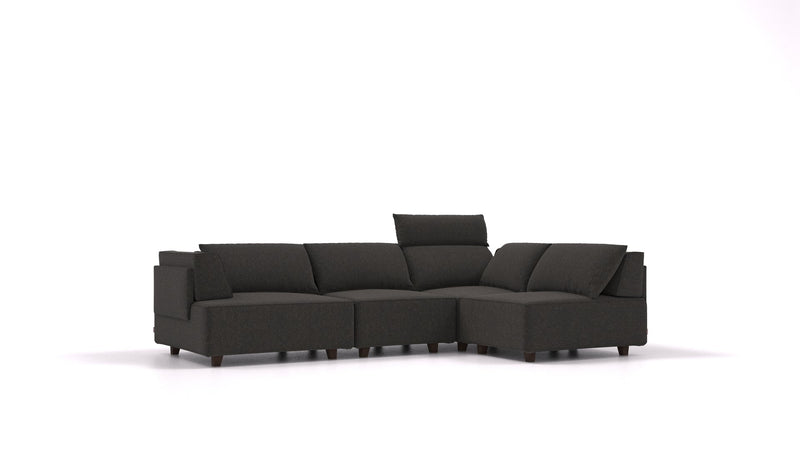 Divano modulare Louis M con funzione letto - tessuto Nova
