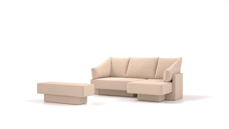 Divano modulare Samantha con funzione letto - tessuto Nova