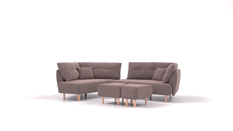 Divano componibile Mike con funzione letto - tessuto Nova