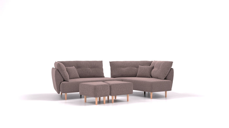 Divano componibile Mike con funzione letto - tessuto Nova