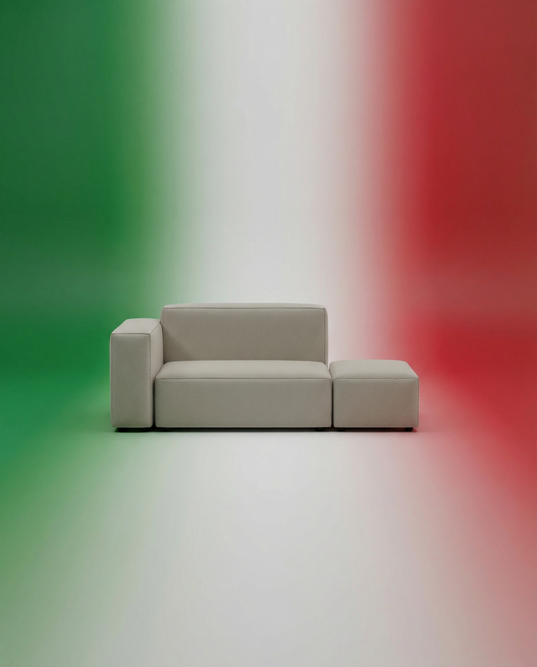 Italian Harvey open 2-seater modular sofa