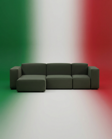 Italiano Divano modulare ad angolo Harvey a 4 posti con funzione letto