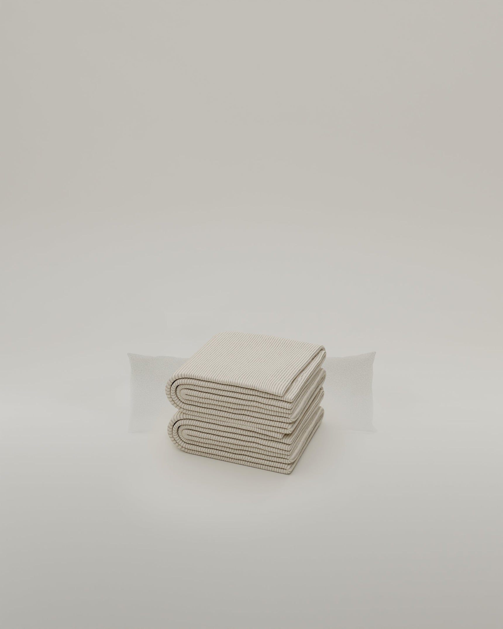 Fabric cover-Cord kidney-shaped cushion