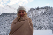 Kuscheldecke Zoe Latte-Sandweiss 145 x 210 cm - Livom