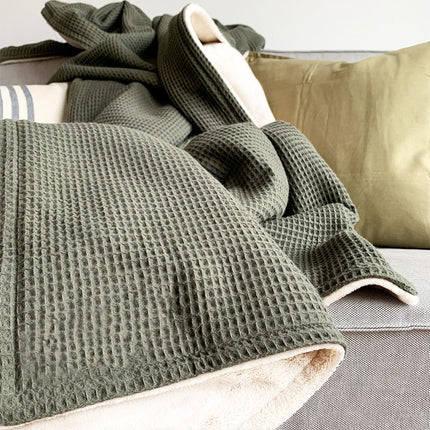Kuscheldecke Zoe Waldgrün 145 x 210 cm - Livom