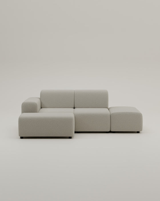 Italian Nina 4-seater modular corner sofa with bed function