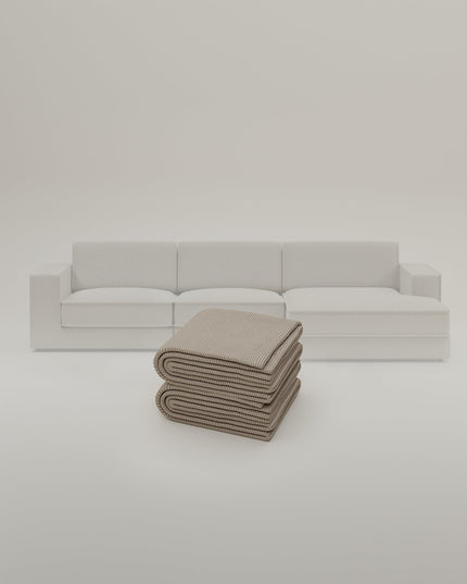 Rivestimento in tessuto - Divano modulare Terra L 4 posti con funzione letto