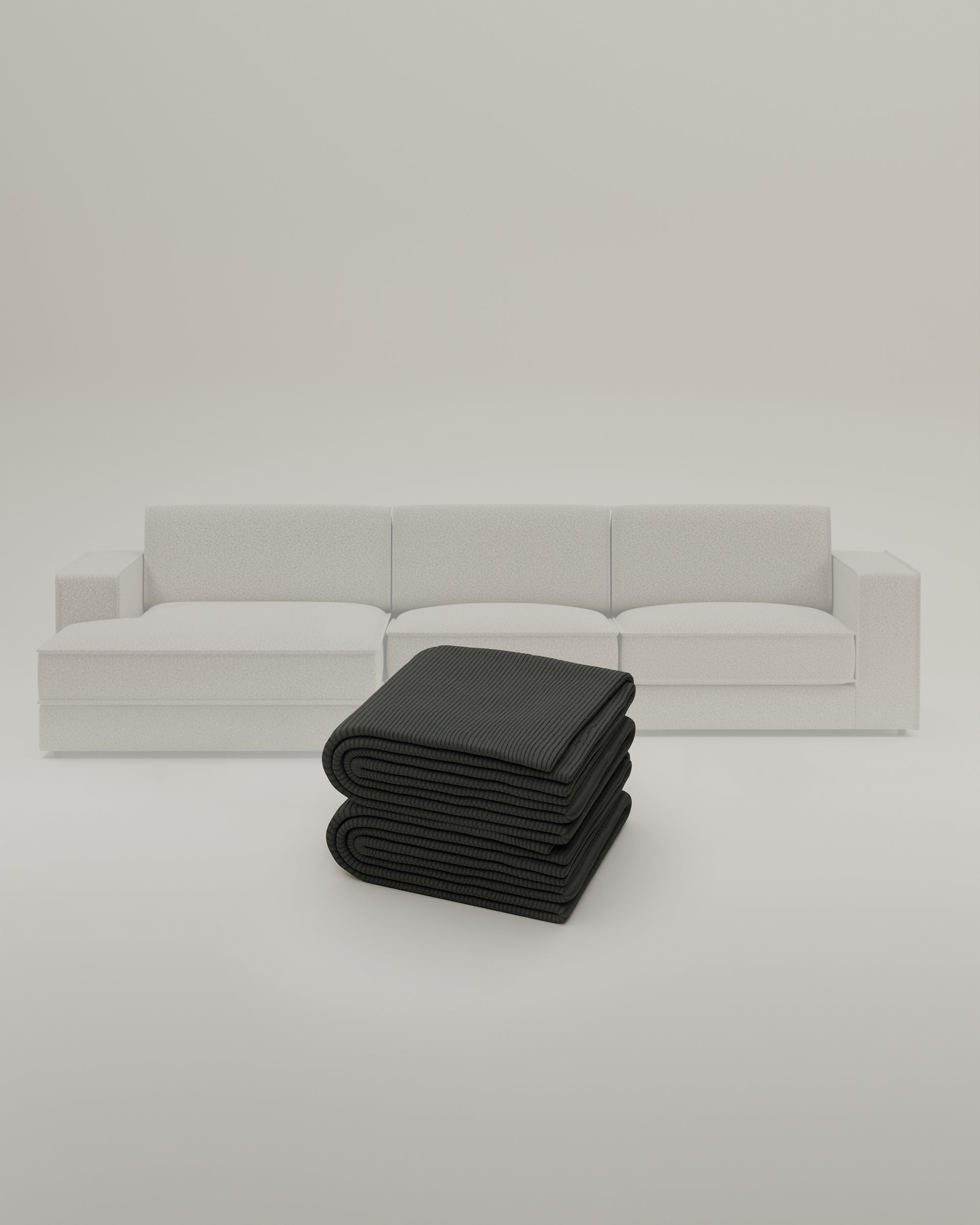 Fabric covering - Terra L 4-seater modular sofa with bed function