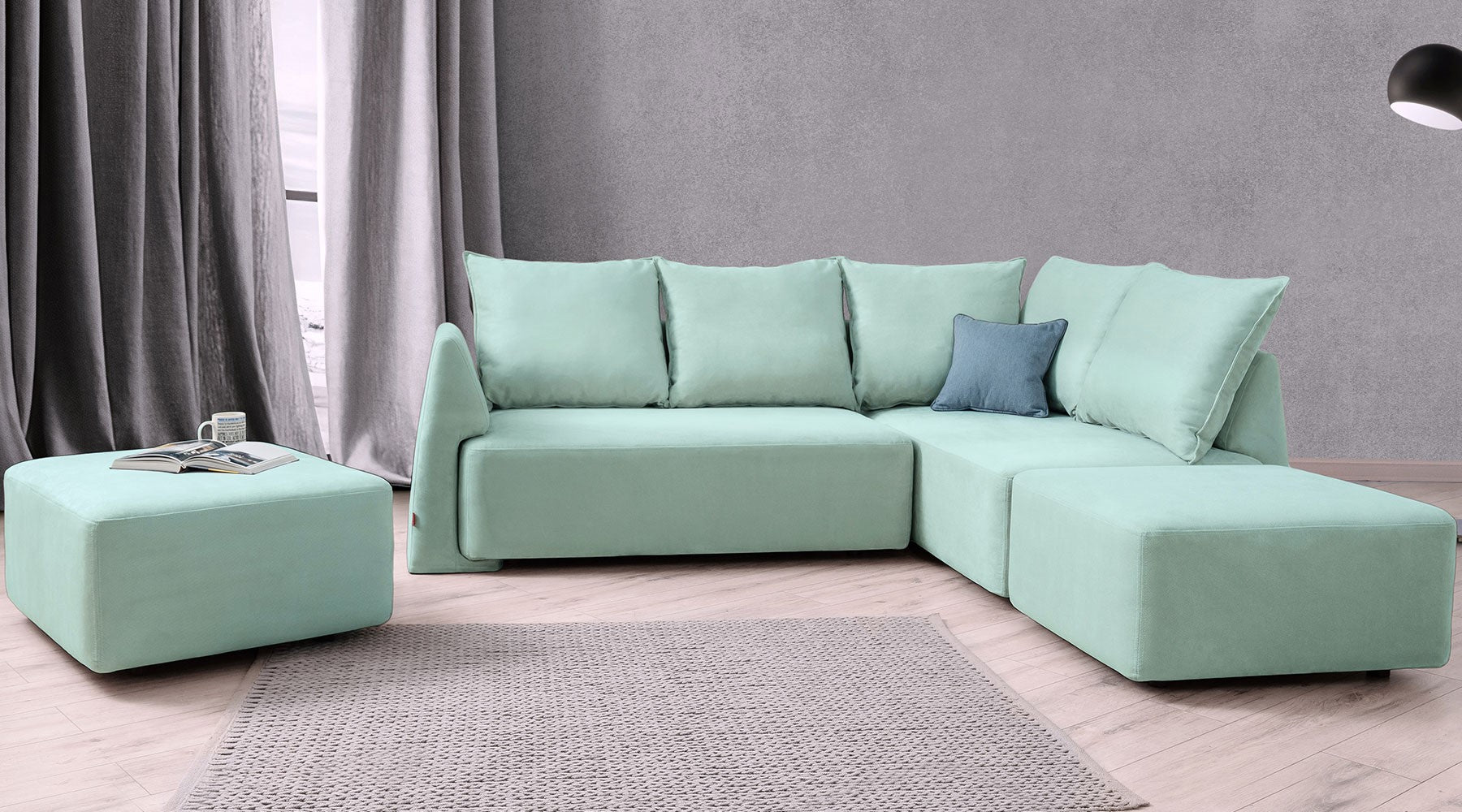 Divani letto novità: nasce Modular sofa bed personalizzabili